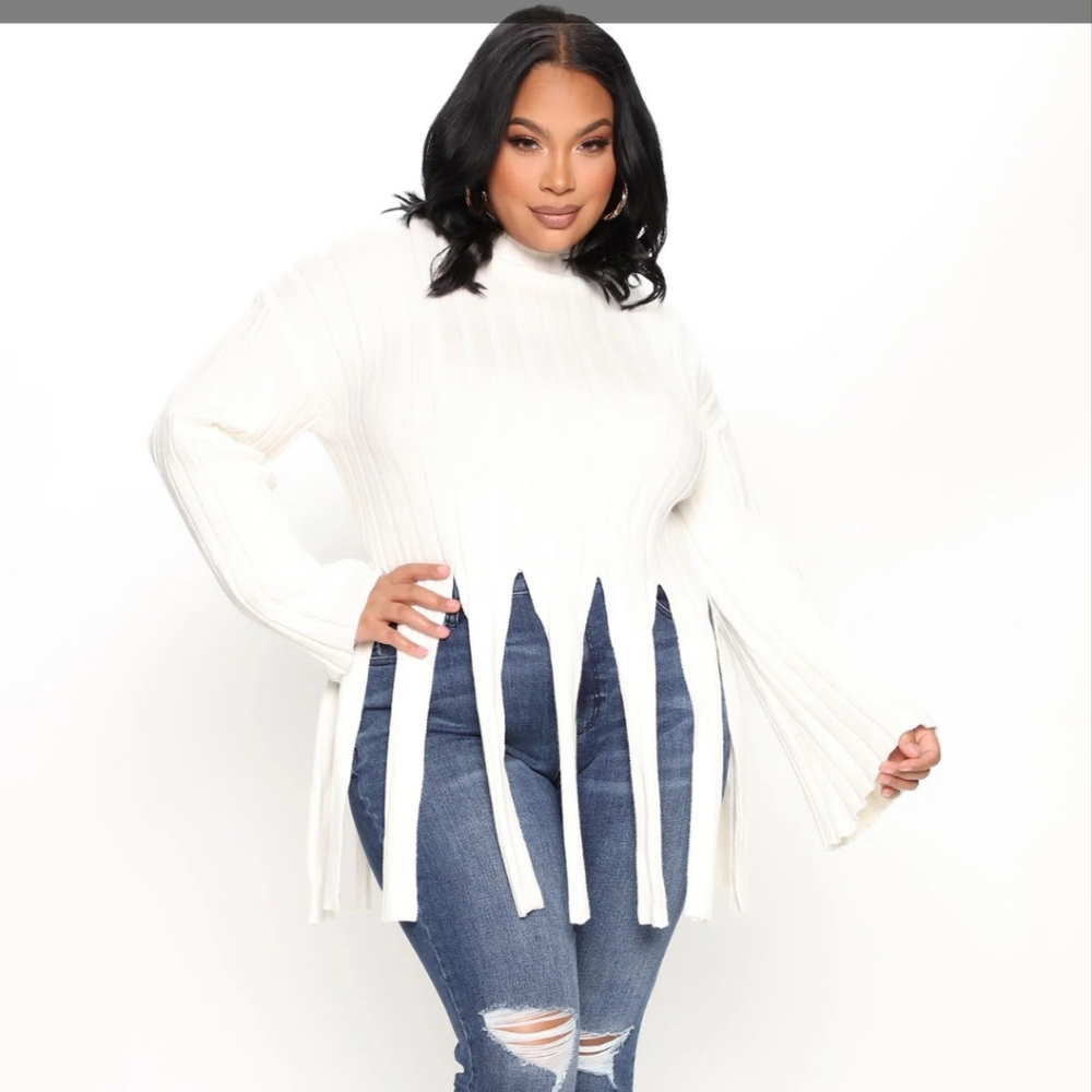 Women's fringe sweater